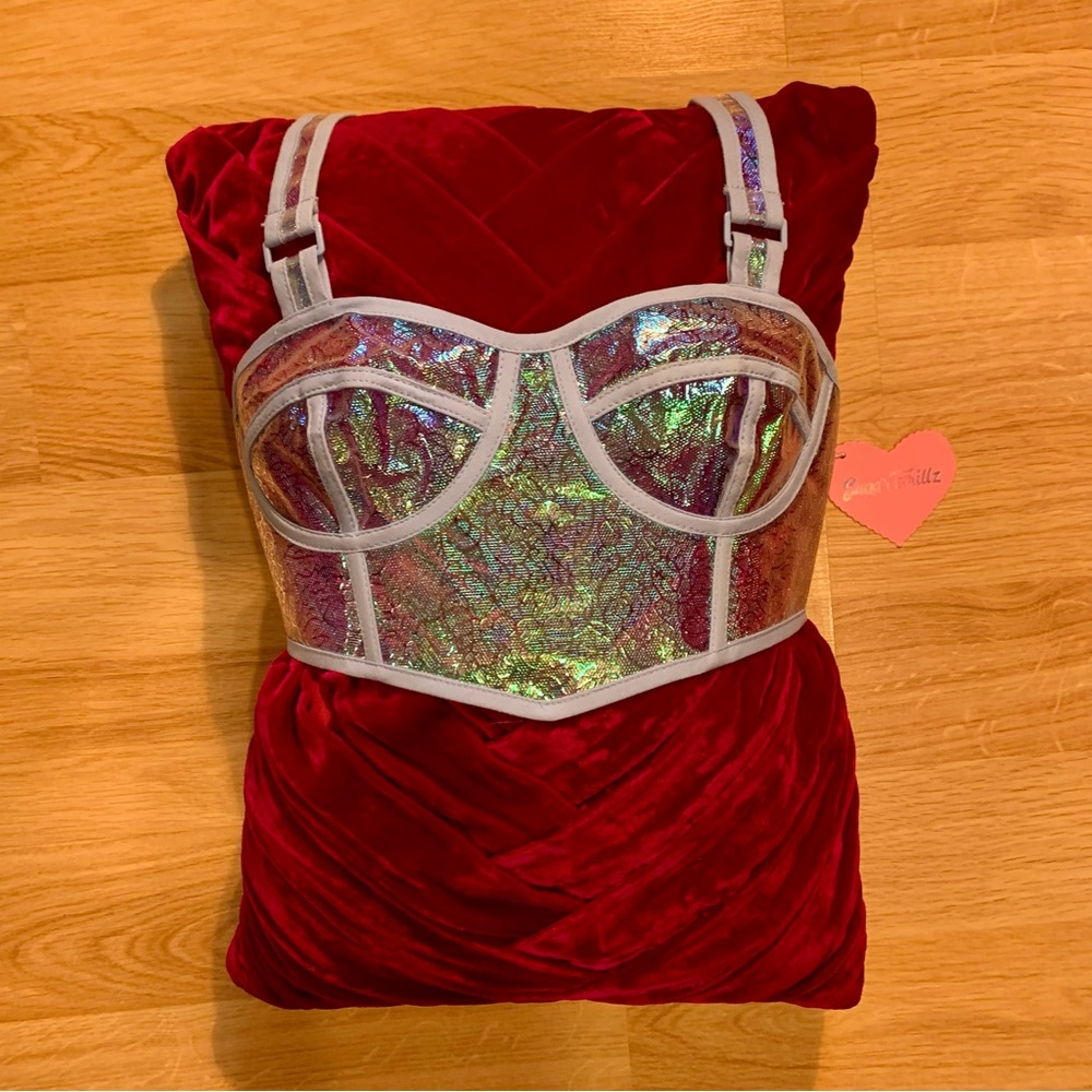 NWT Dolls Kill Sugar Thrillz Bustier Top Size XS
